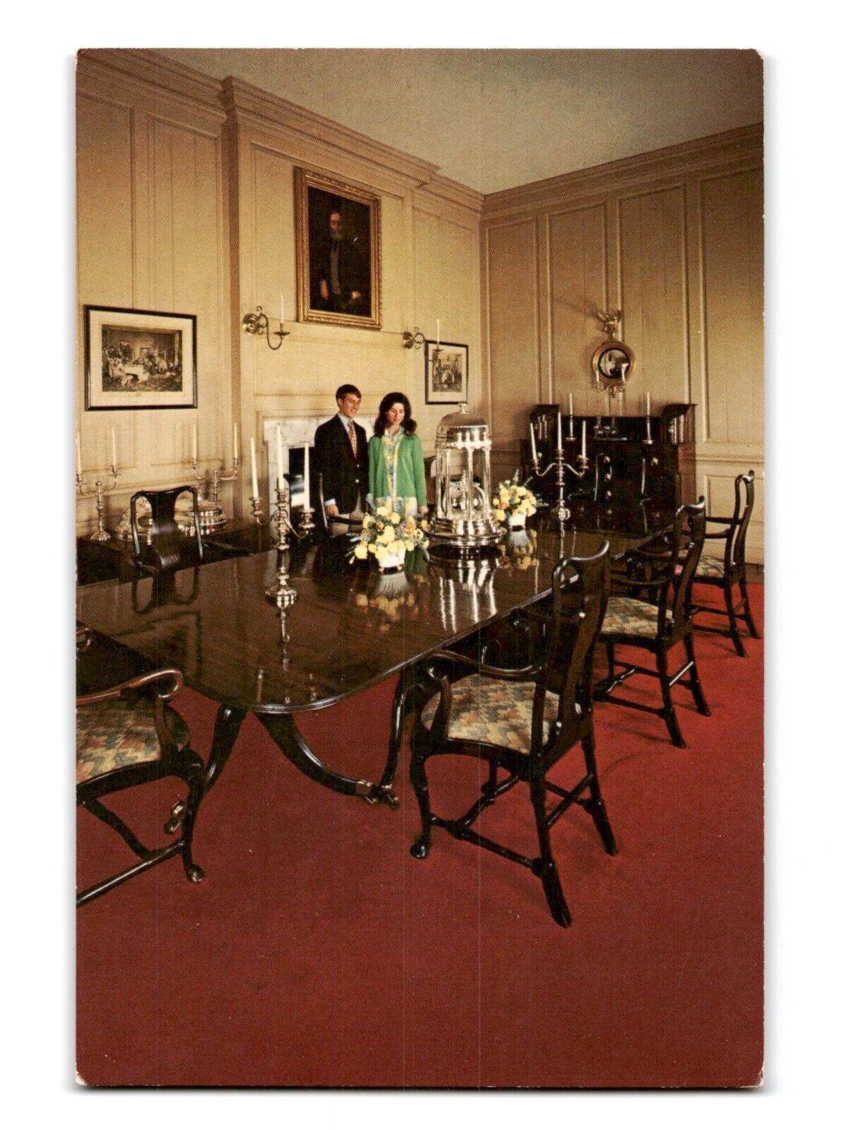 CARTER\'S GROVE Dining Room Williamsburg, Virginia Vintage Postcard