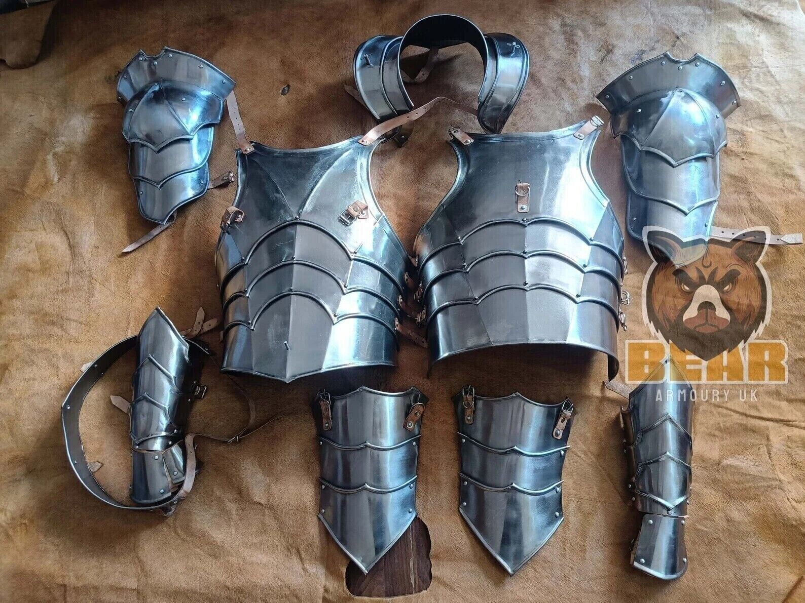 Steel Medieval Half Body Armor Suit - Best Wearable Armor for Him - Half Body