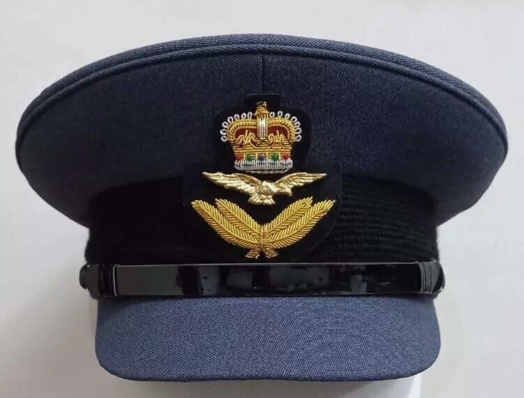 Royal Air force Cap Officer No 1 dress Cap / Hat with RAF Cap Badge All Sizes