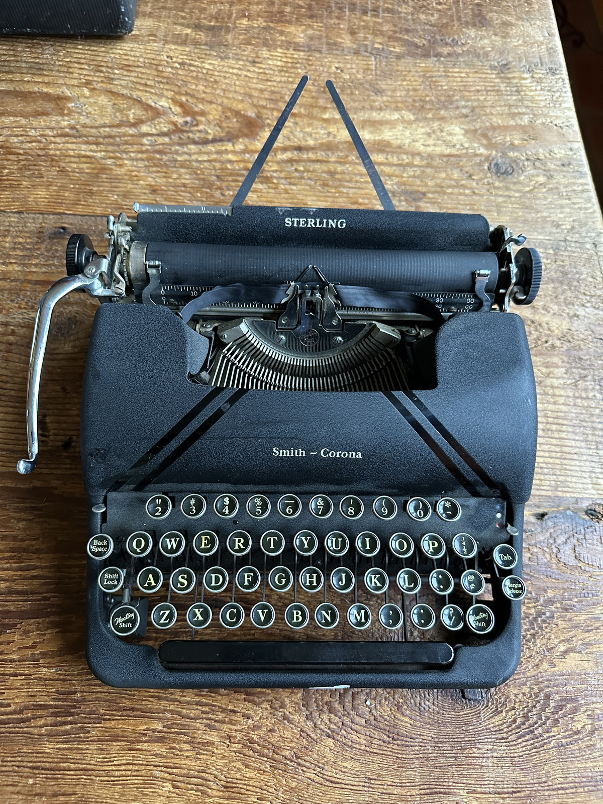 Smith Corona Manual Typewriter  Sterling Series 4A 1945(?) with Hard Case  