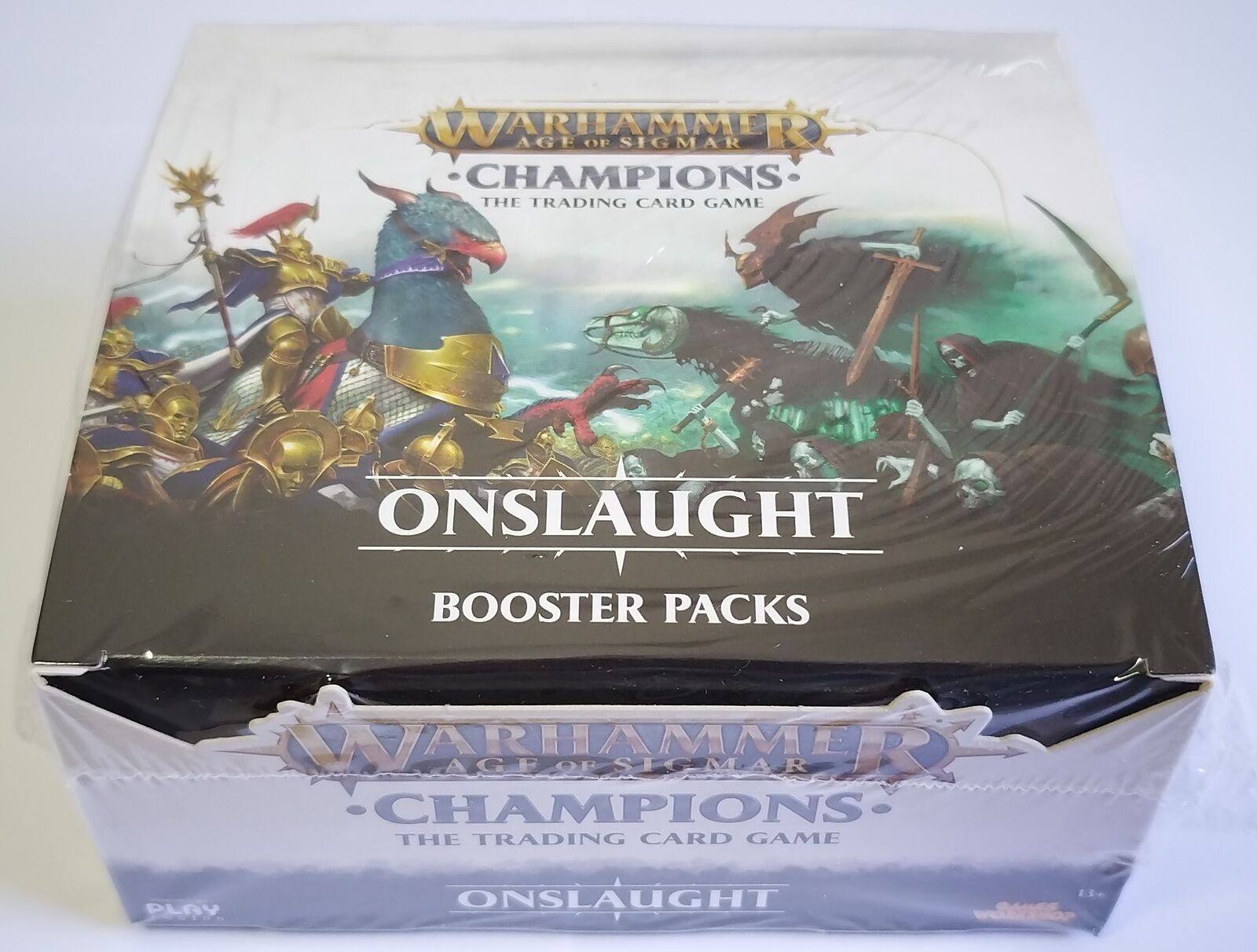 Warhammer Age of Sigmar Champions Onslaught Box 24 Bag Cards Ed. UK