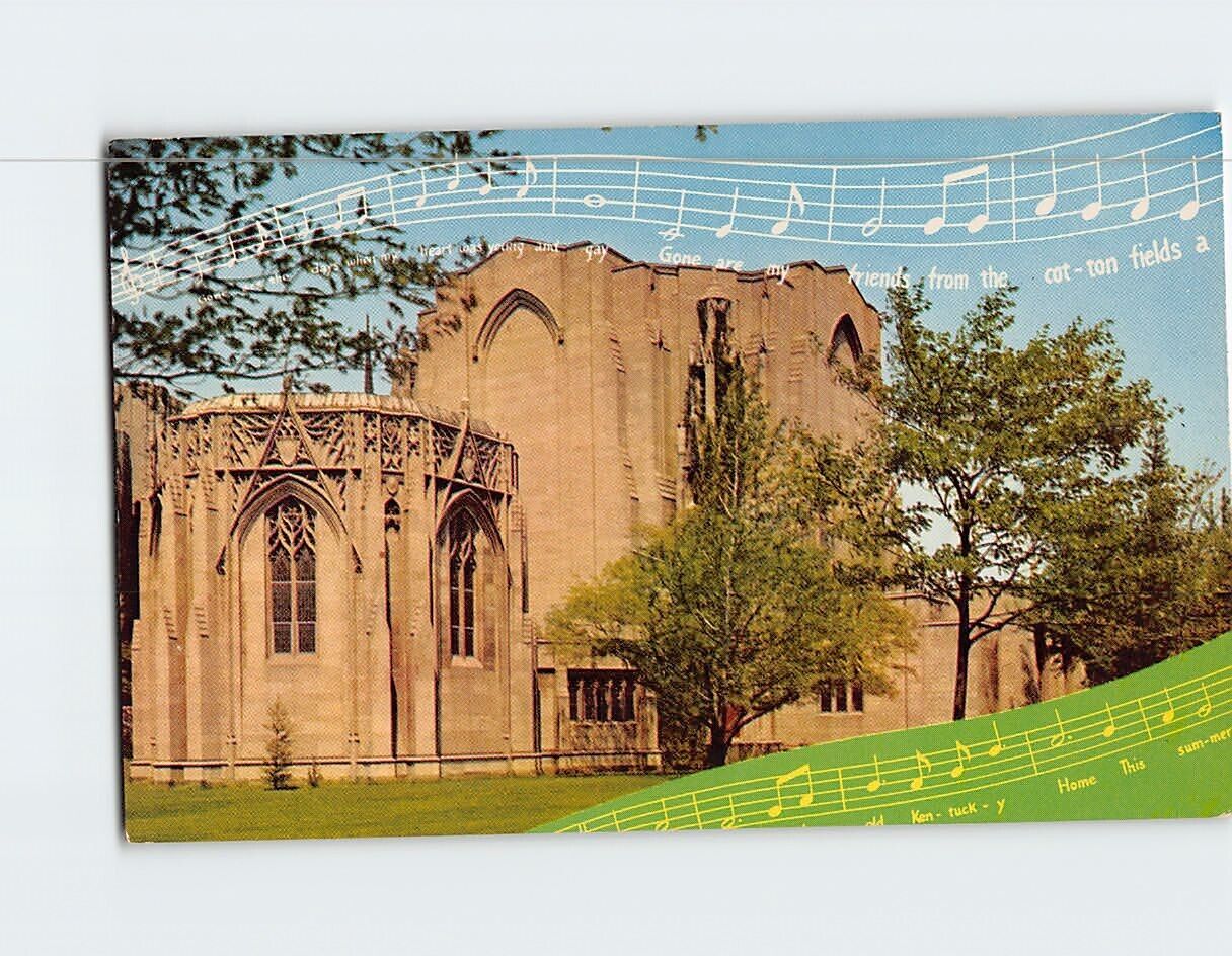 Postcard Stephen C. Foster Memorial Pittsburgh Pennsylvania USA