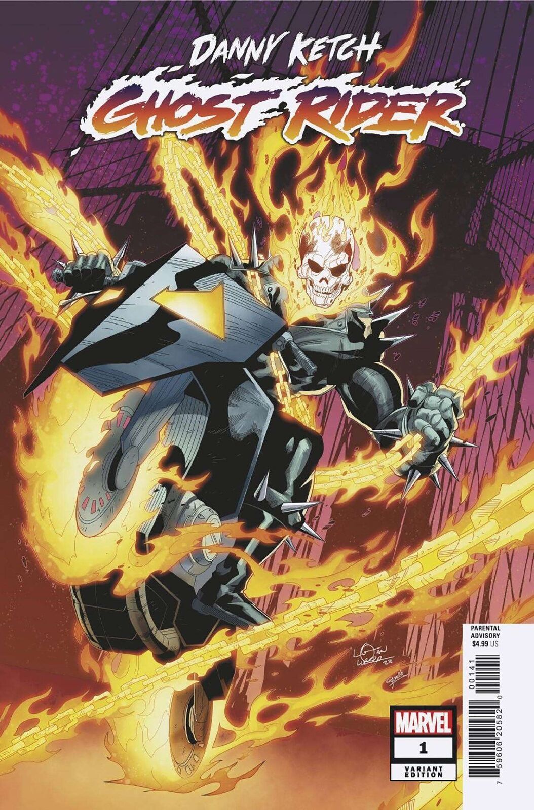 Ghost Rider: Danny Ketch (2nd Series) #1C VF/NM; Marvel | Logan Lubera Variant -