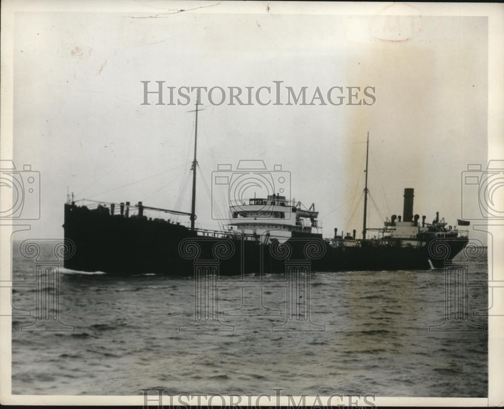 1932 Press Photo Oil tanker Seminole,owned by the Anglo-American oil company