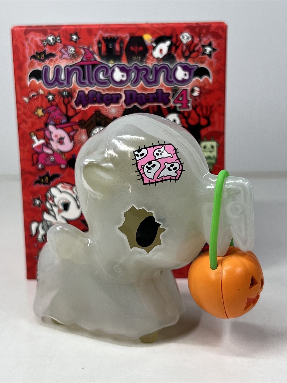 Tokidoki Unicorno After Dark Series 4 Boo Ghost GITD 3” Vinyl Figure New w/ Box
