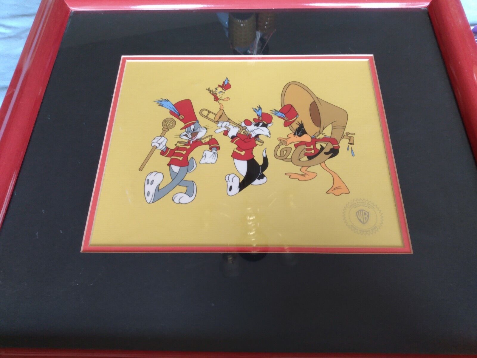 Here we have a nice 1994 Warner Bros animation Sericel framed bugs daffy X1