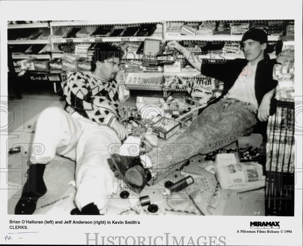 1994 Press Photo Brian O\'Halloran & Jeff Anderson in Kevin Smith\'s \