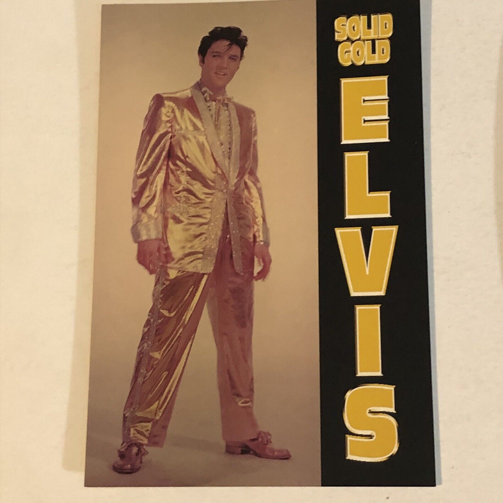 Elvis Presley Postcard Young Elvis Solid Gold