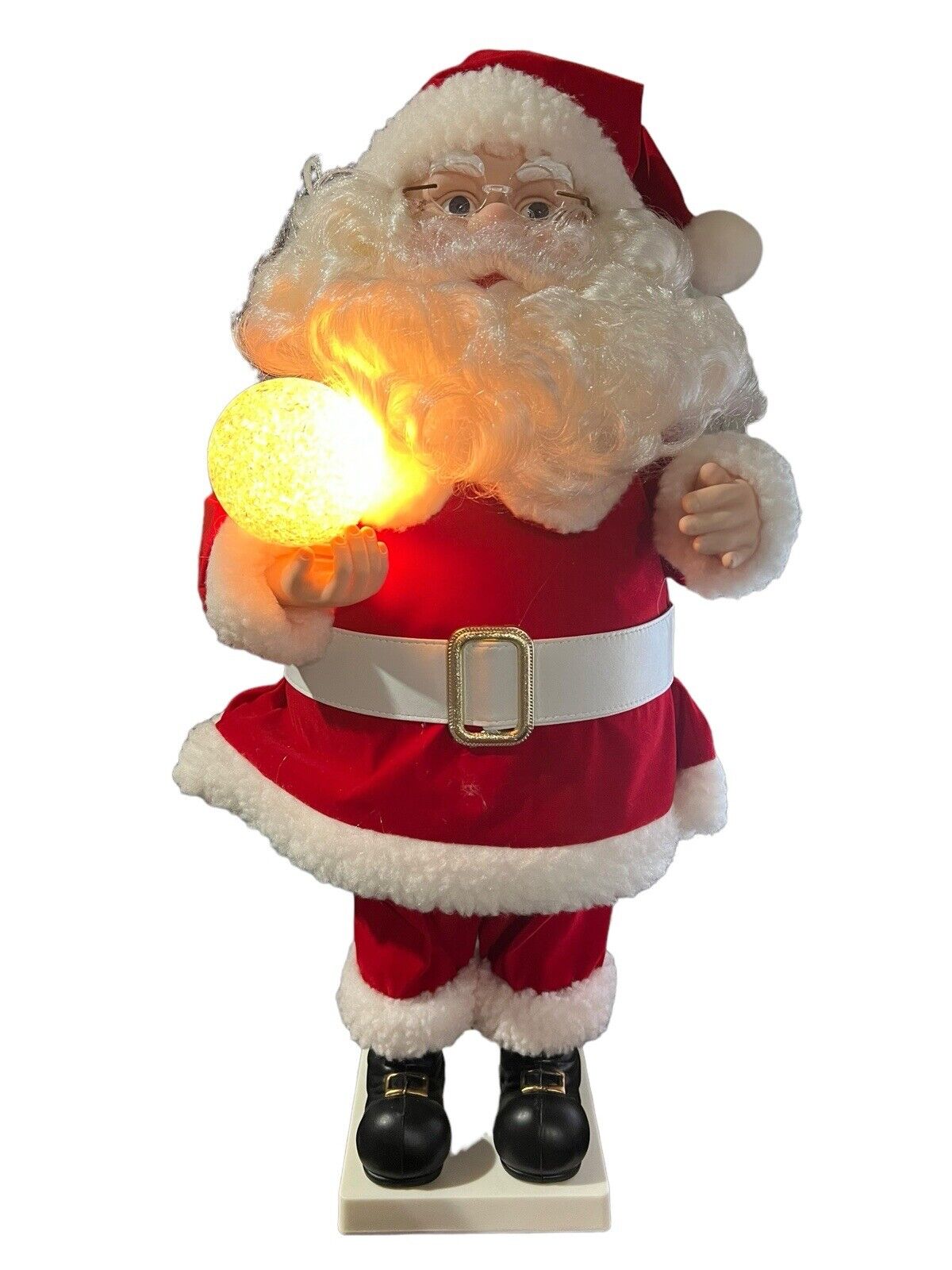 Vtg Holiday Time Illuminated Animated Figure Santa Clause Music Christmas 1990s