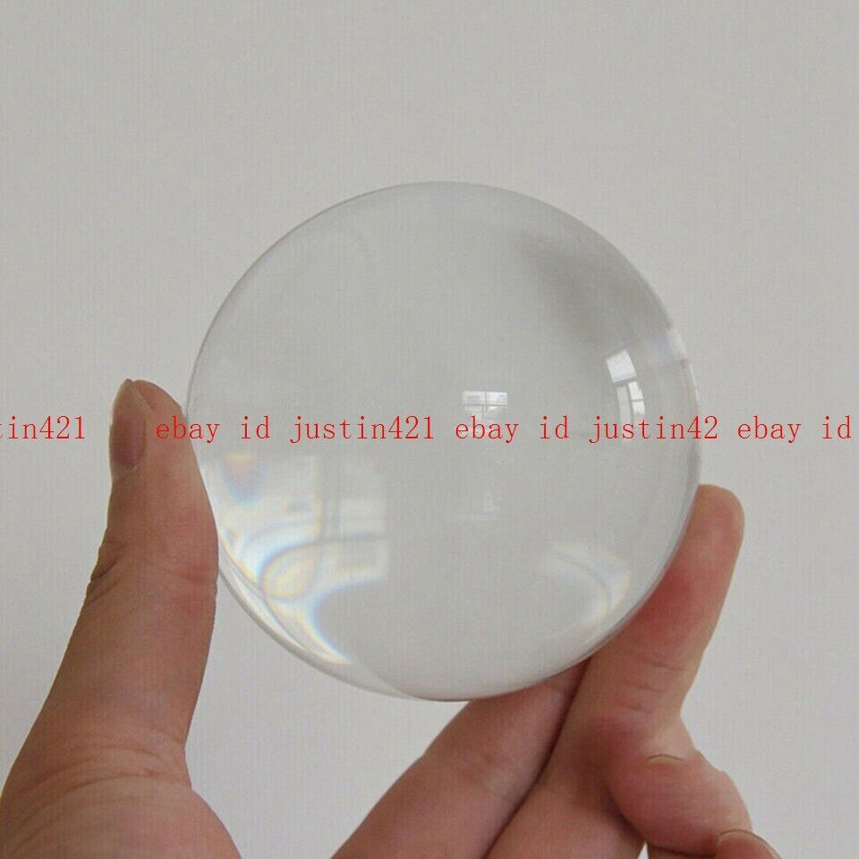 20-60MM Natural Multicolor Glass Crystal Sphere Large Crystal Ball Healing Stone