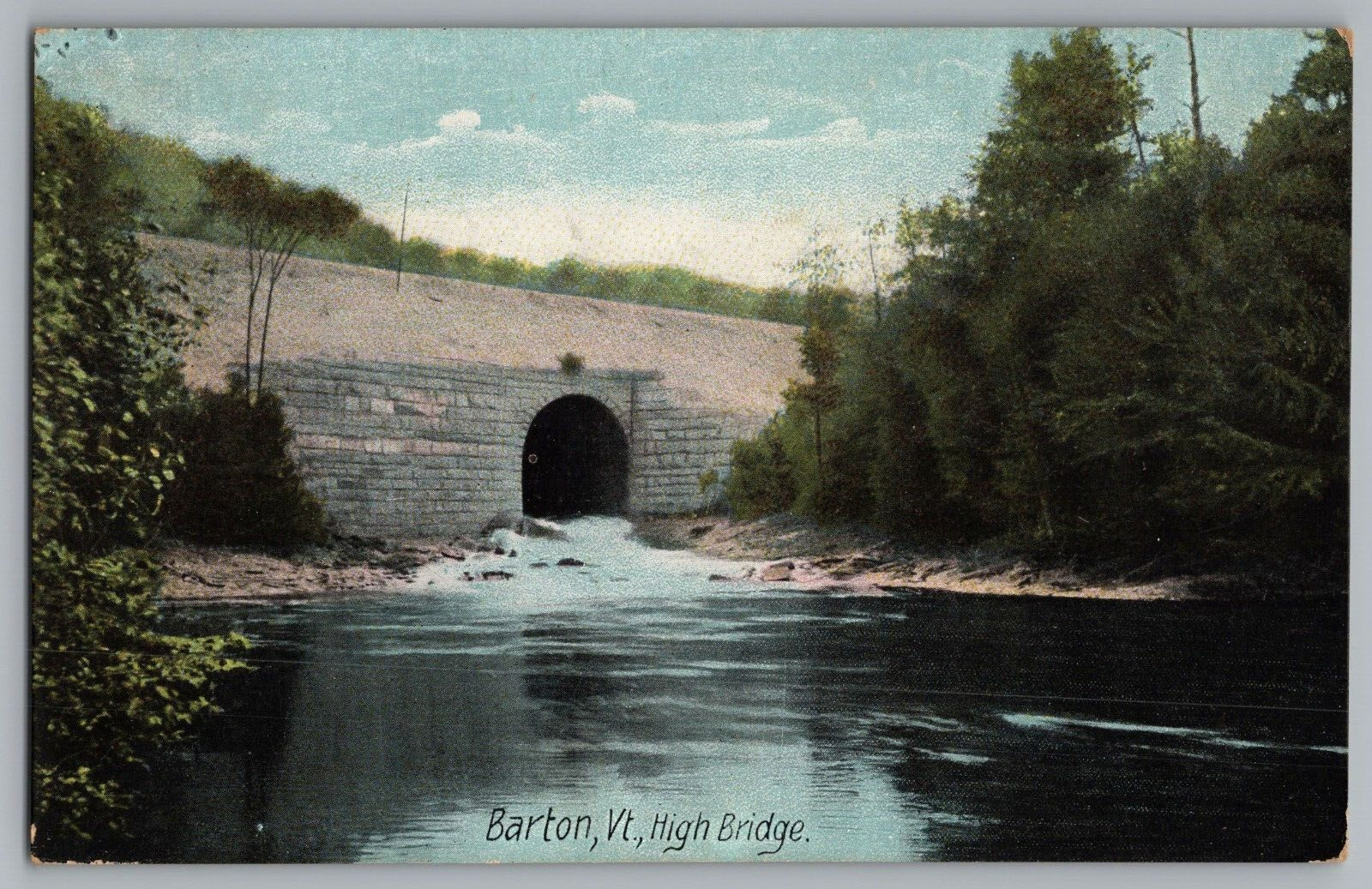 Postcard c1910 High Bridge, Barton, Vermont