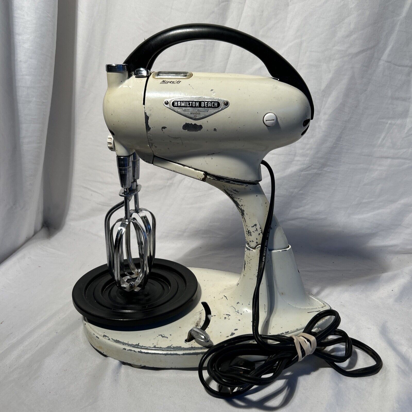 Vintage 1948 Hamilton Beach Model G Hand Mixer With Stand - WORKS