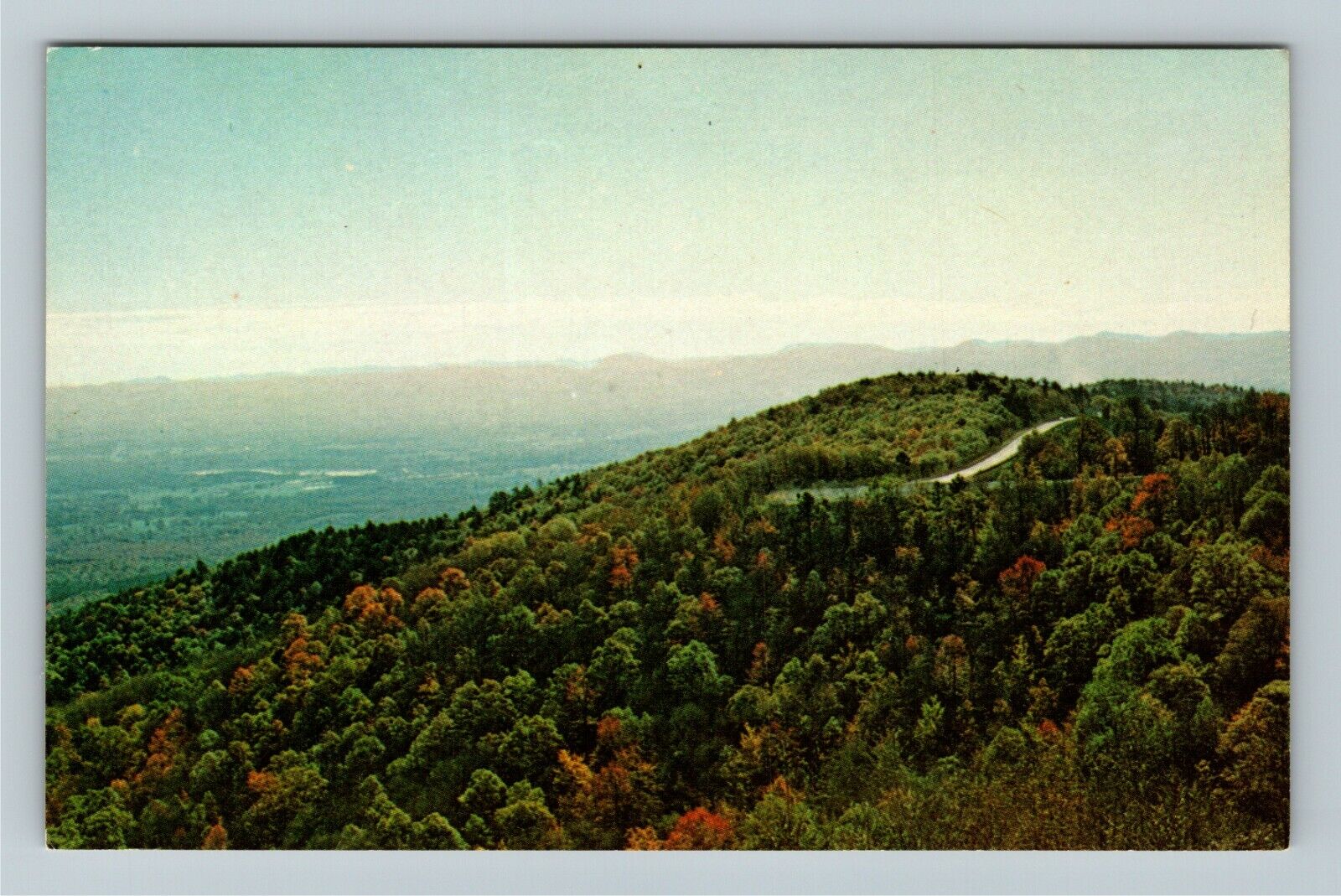 Mena AR-Arkansas, Autumn Colors Mountain View, Talimena Drive, Vintage Postcard