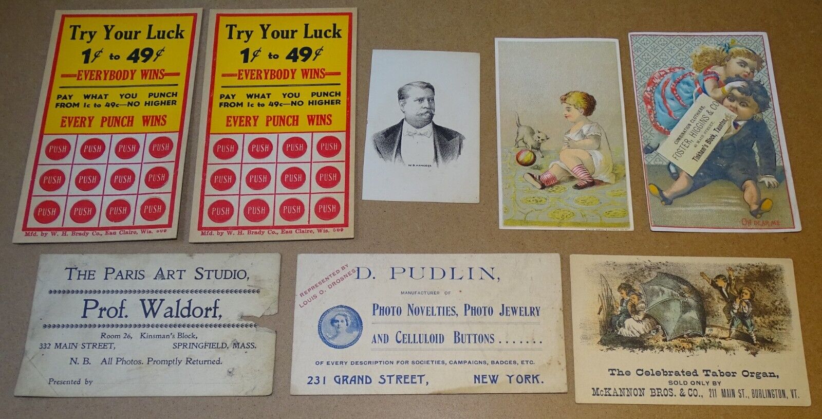 Old Trade Cards, etc