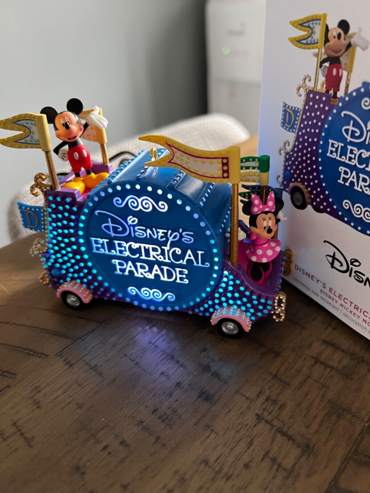 Hallmark Disney\'s Electrical Parade Keepsake Ornament Mickey Mouse Lights music