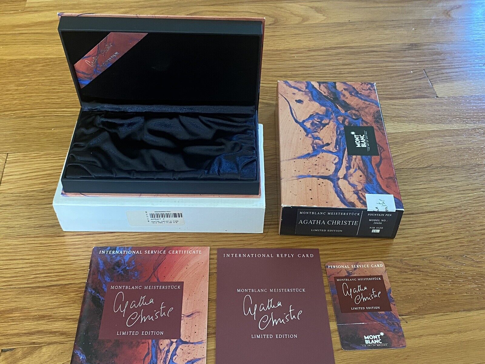 1993 MONTBLANC AGATHA CHRISTIE LIMITED EDITION MEISTERSTUCK BOX AND MANUAL ONLY