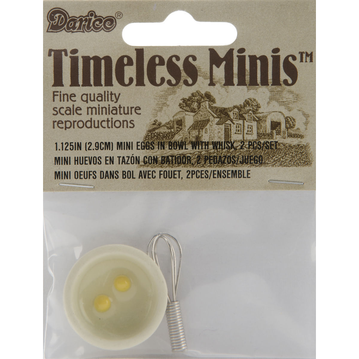 Timeless Miniatures Eggs In Bowl and Whisk