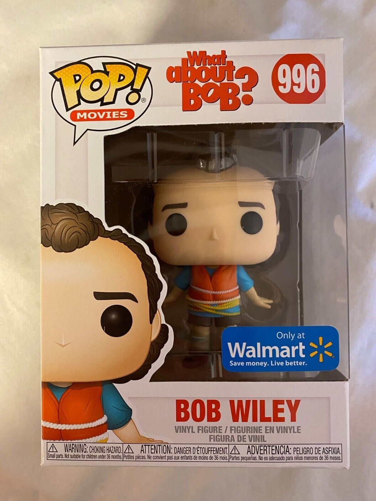 FUNKO POP What About Bob 996 Bob Wiley With Life Vest Bill Murray NEW
