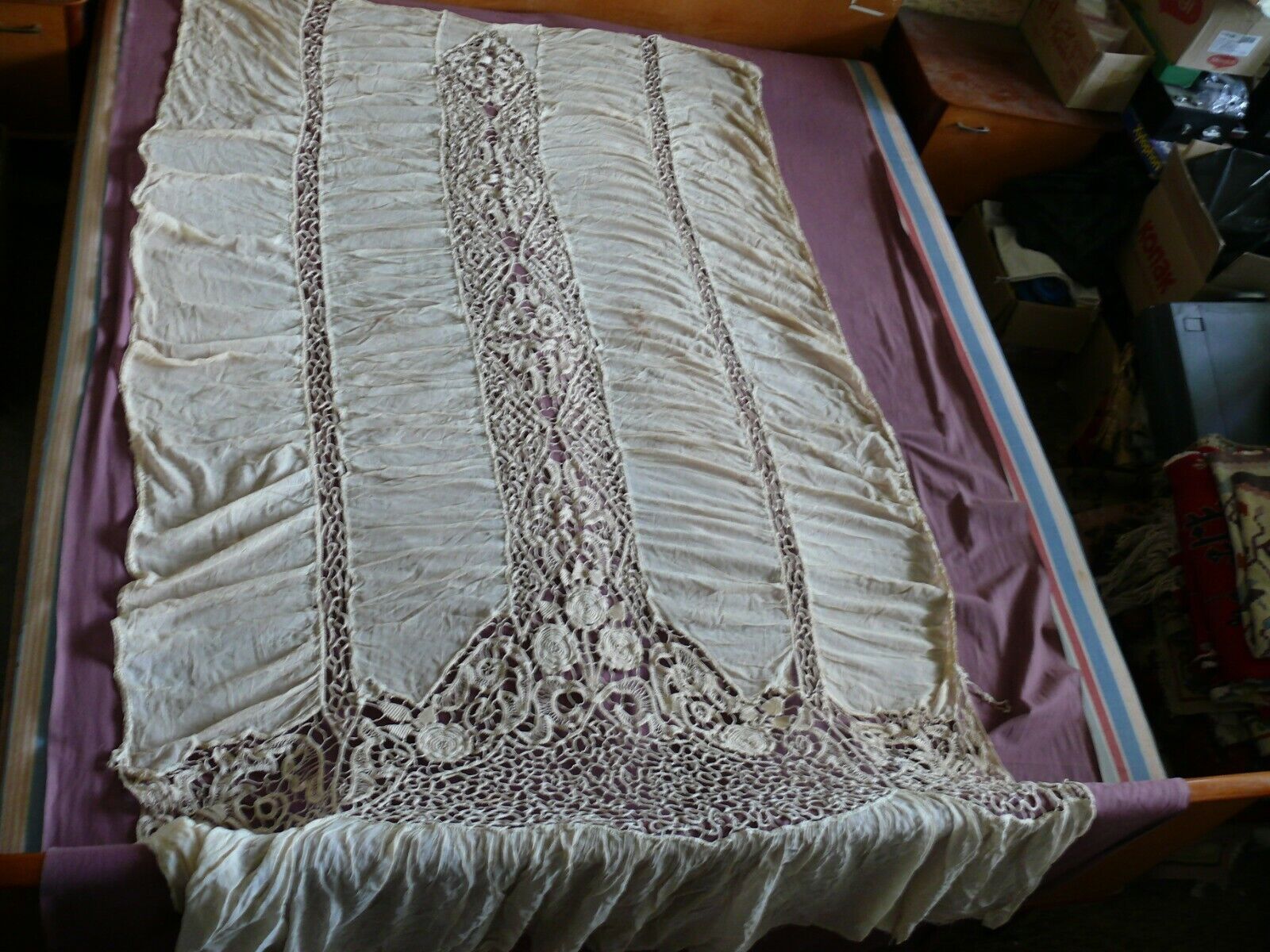 Beautiful Vintage Hand Made Curtain 220cm/125cm(86\'\'x49\'\') #1777
