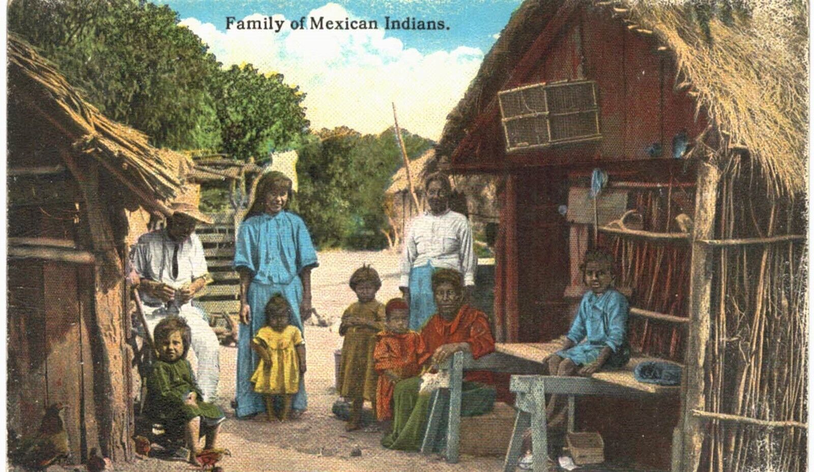 Mexico A Family Of Mexicans 1910 