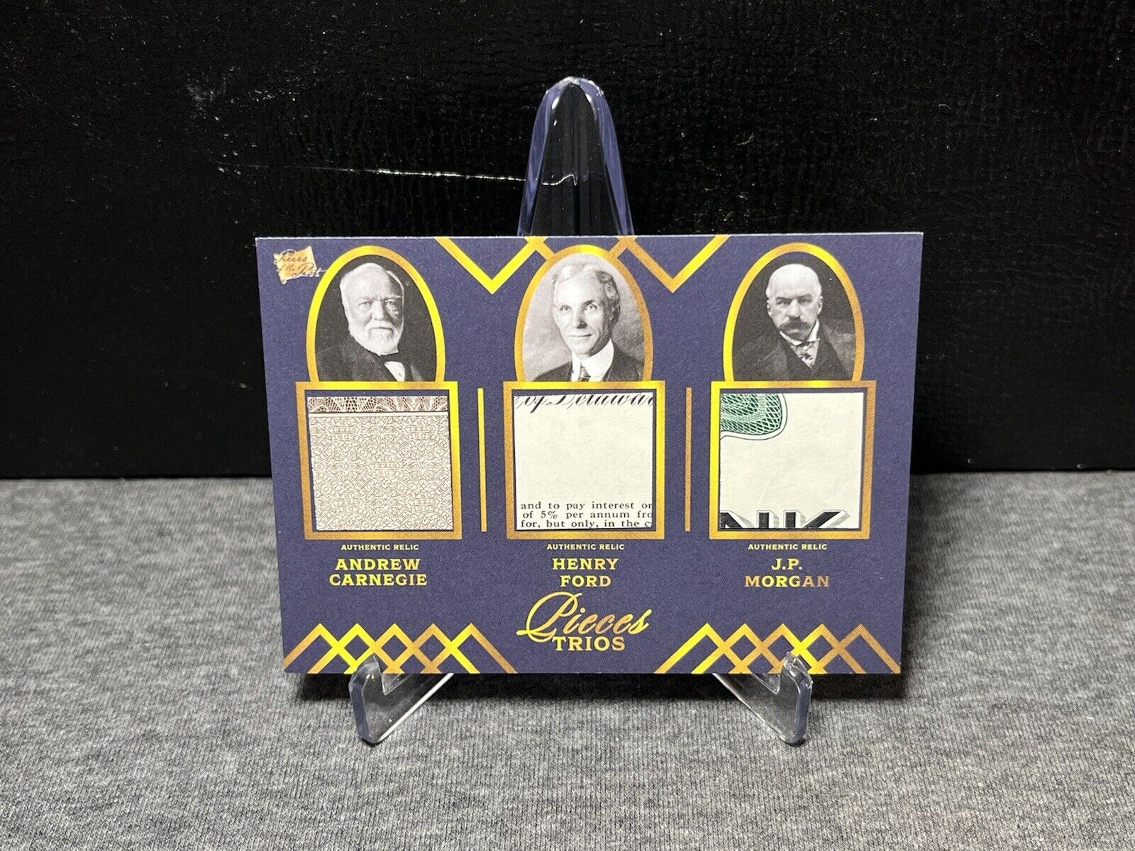 2022 Pieces of the Past Triple Relic Andrew Carnegie Henry Ford JP Morgan