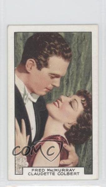 1935 Gallaher Film Partners Tobacco Fred MacMurray and Claudette Colbert #2 0k5