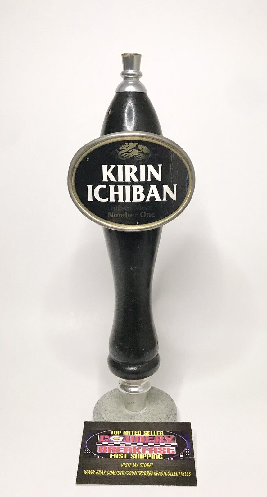 Vintage Kirin Ichiban Lager Japan Pub Style Beer Tap Handle 11.5” Tall Used Nice