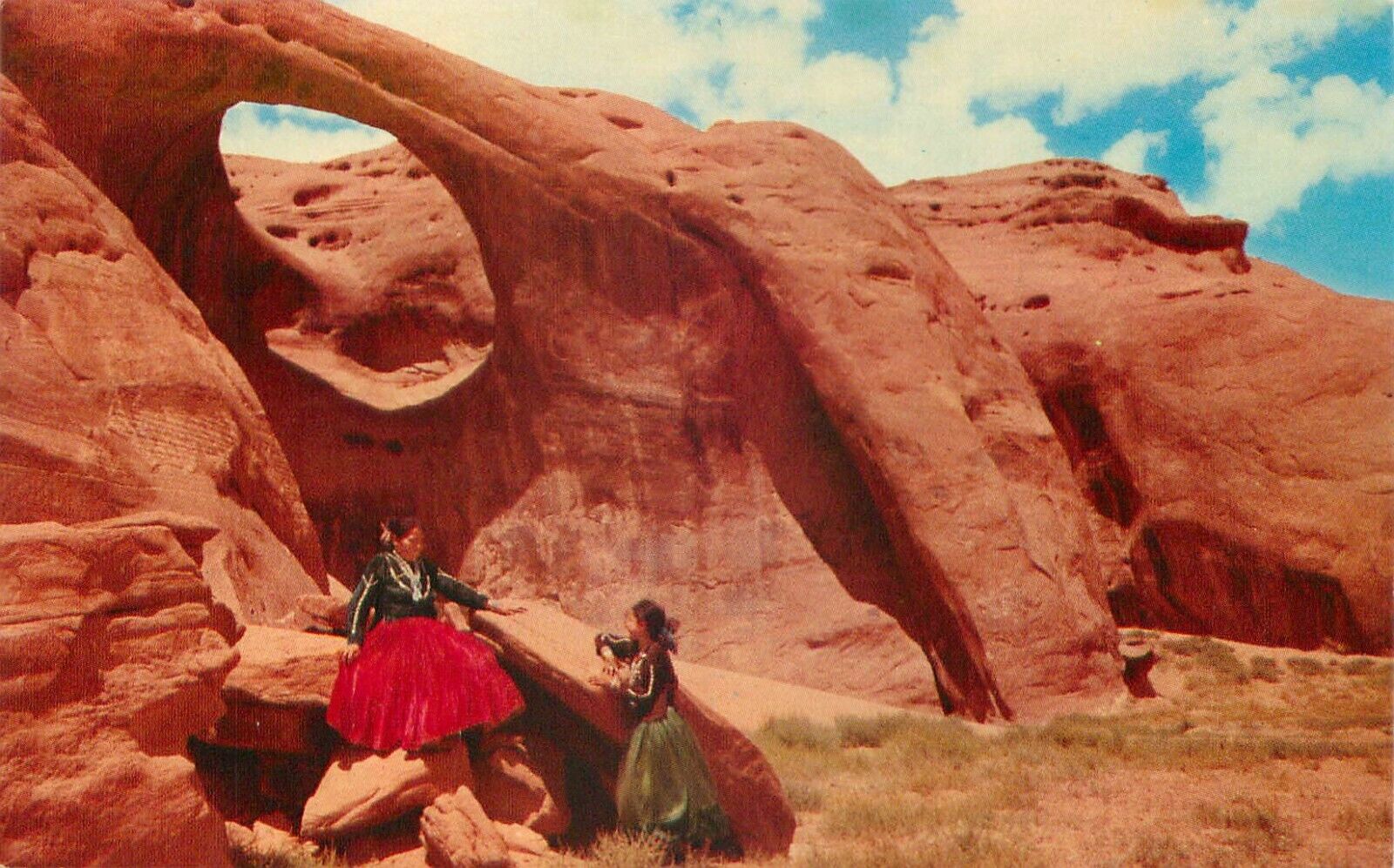 The Land Of The Navajo Indians Arizona Vintage Postcard