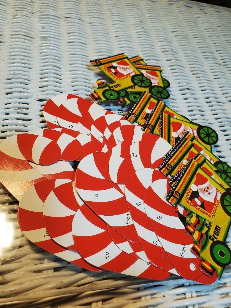 c1980s Lot of Vintage Christmas Gift Tags  Unused and STILL NEW Very Cool ~