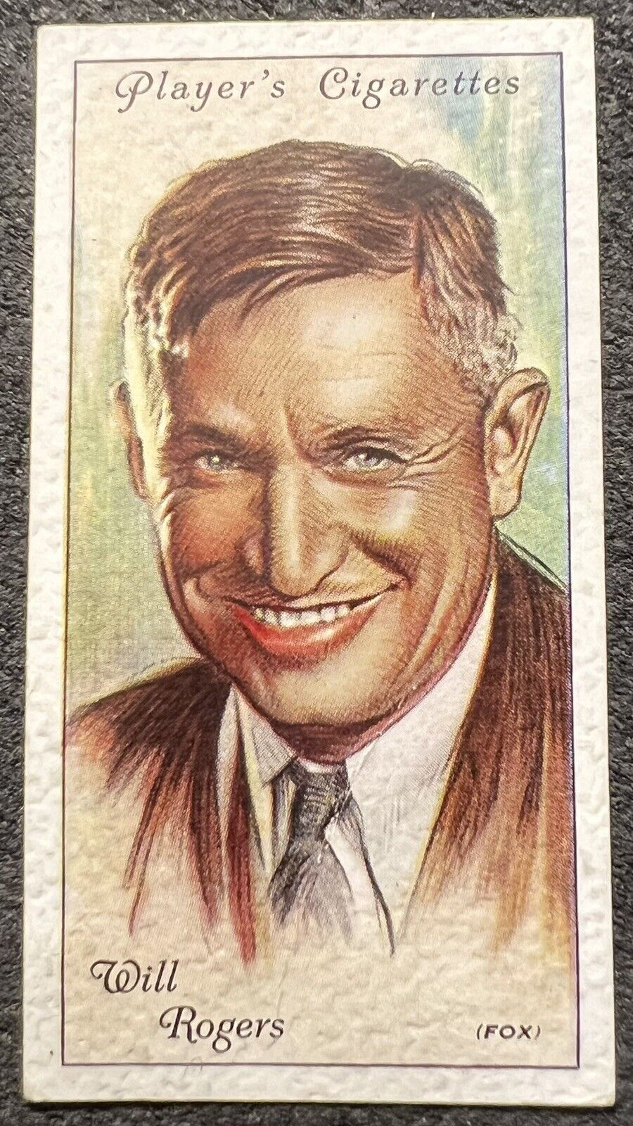 1934 PLAYERS CIGARETTES FILM STARS SERIES 2 WILL ROGERS #39 VG