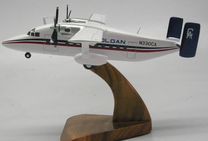 Short 330 Colgan Air Airplane Wood Model  New