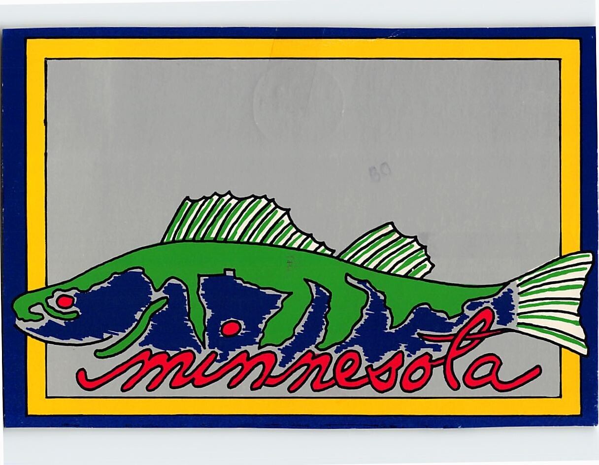 Postcard Minnesota Fish Art Print