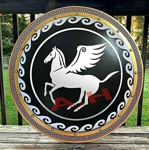 Medieval Armor Horse Authentic Ancient Greek Hoplite Black Gift For Halloween