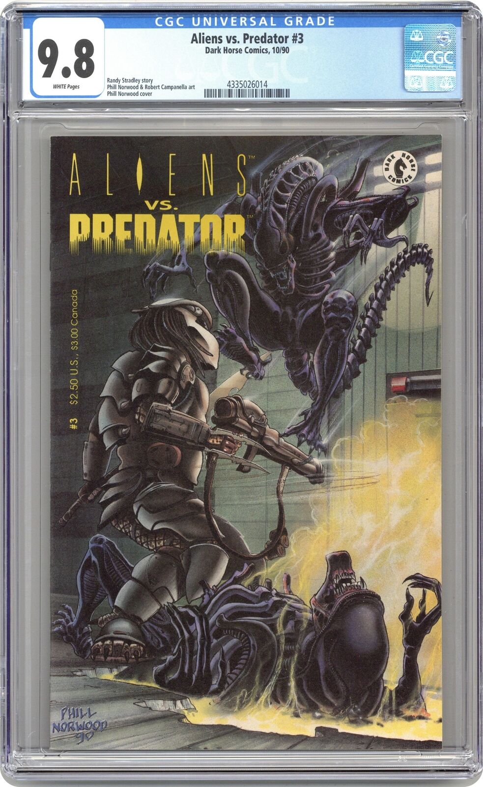 Aliens vs. Predator #3 CGC 9.8 1990 4335026014