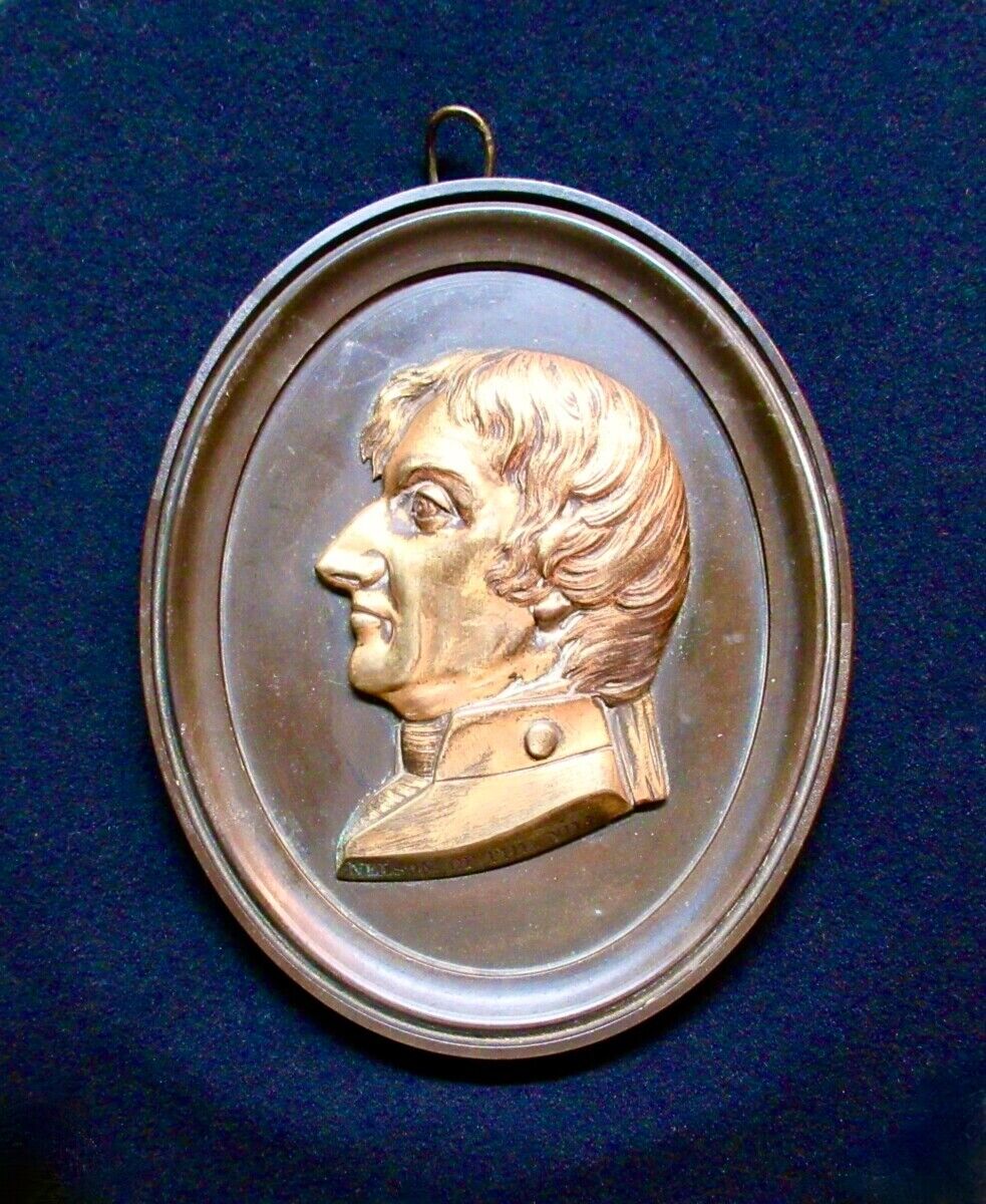 Horatio Nelson Gilt Bust on Oval Bronze Mount – “NELSON OF THE NILE”