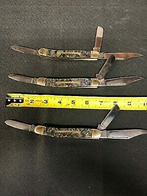 Whitetail Cutlery Wrangler Rifle Triple Blade Pocket Knife~ CHOICE Of One