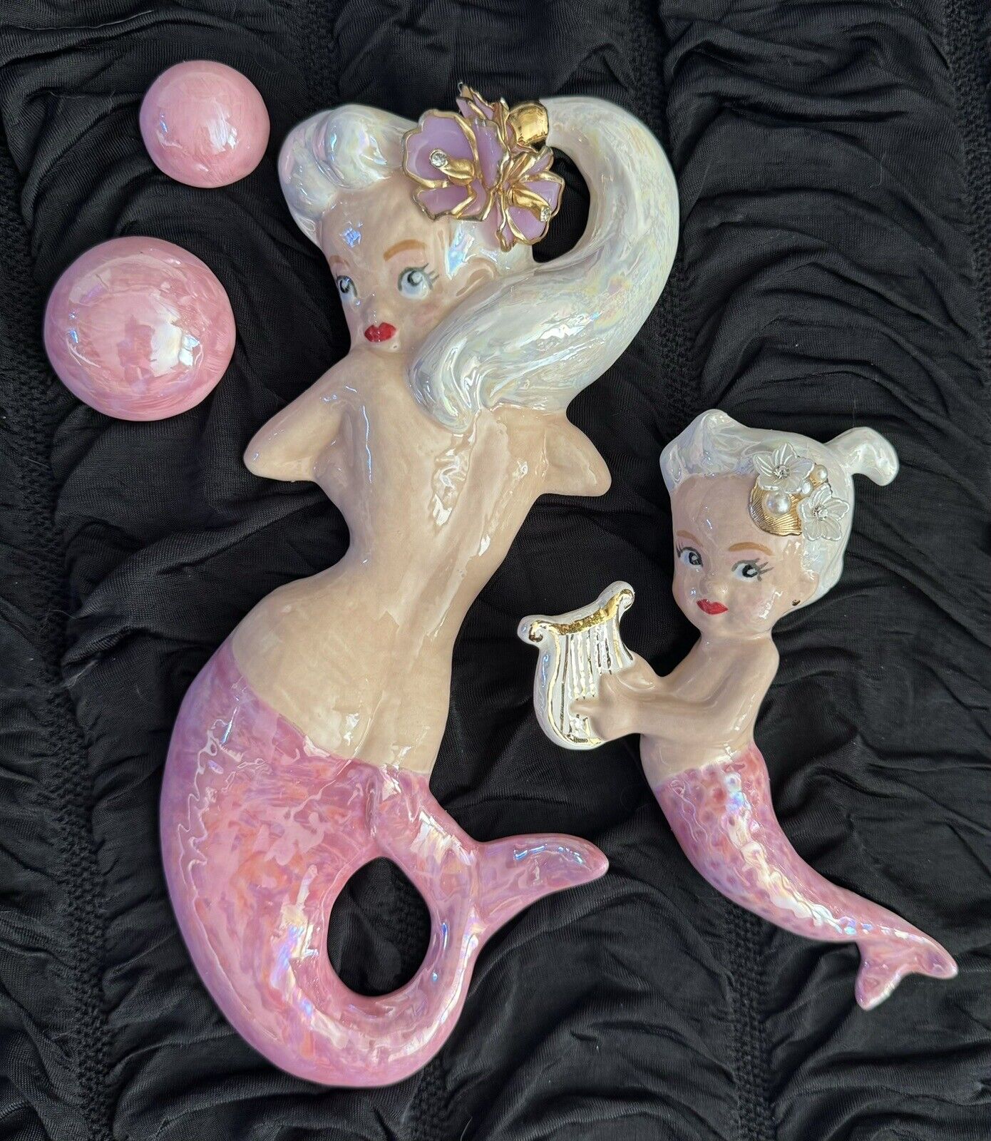 *RARE*Vintage inspired Mermaids pinup wall pieces