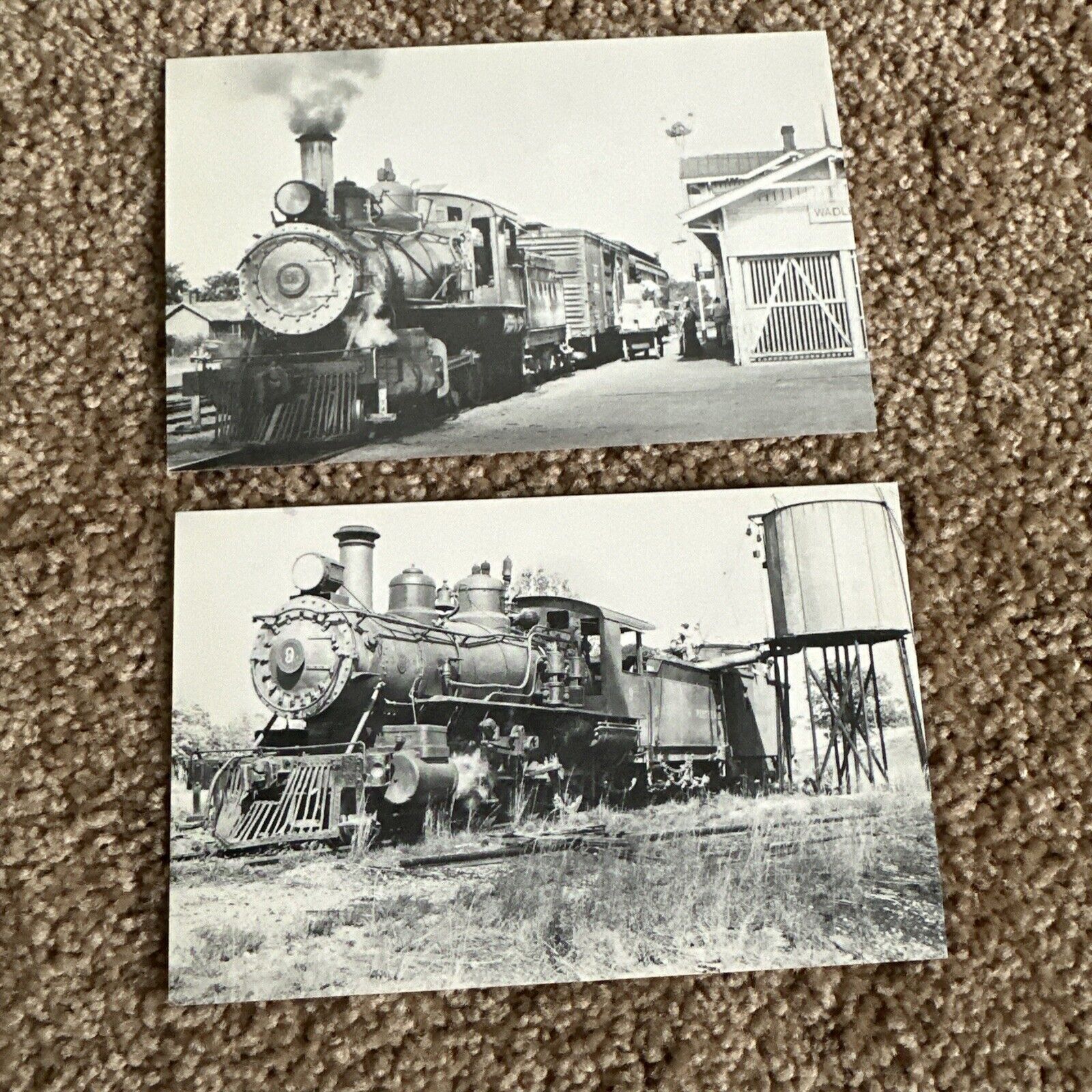 Vintage TRAIN POSTCARDS  Featuring 2  Different Railways