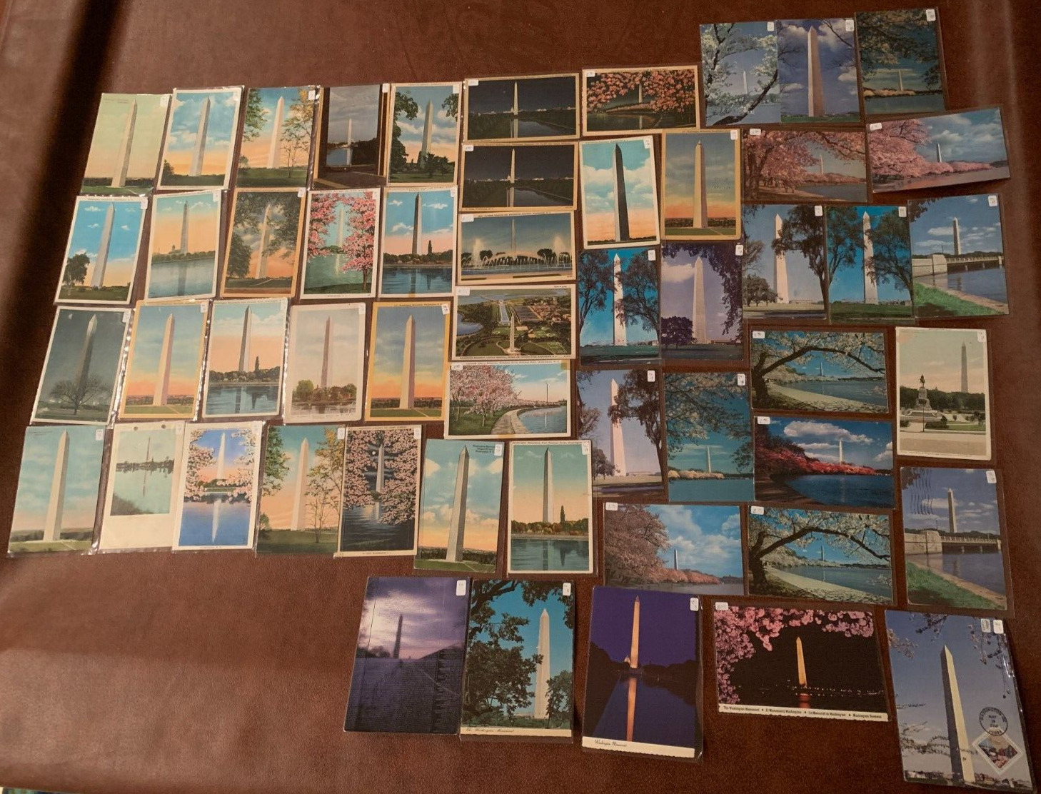 Lot of 53 Vintage Washington Monument SCOTUS Postcards- Unused w/ Plastic Envs.