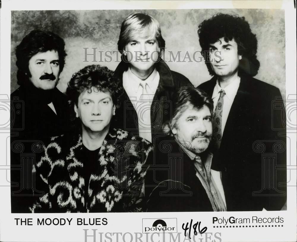 1986 Press Photo The Moody Blues, Music Group - lrp69499