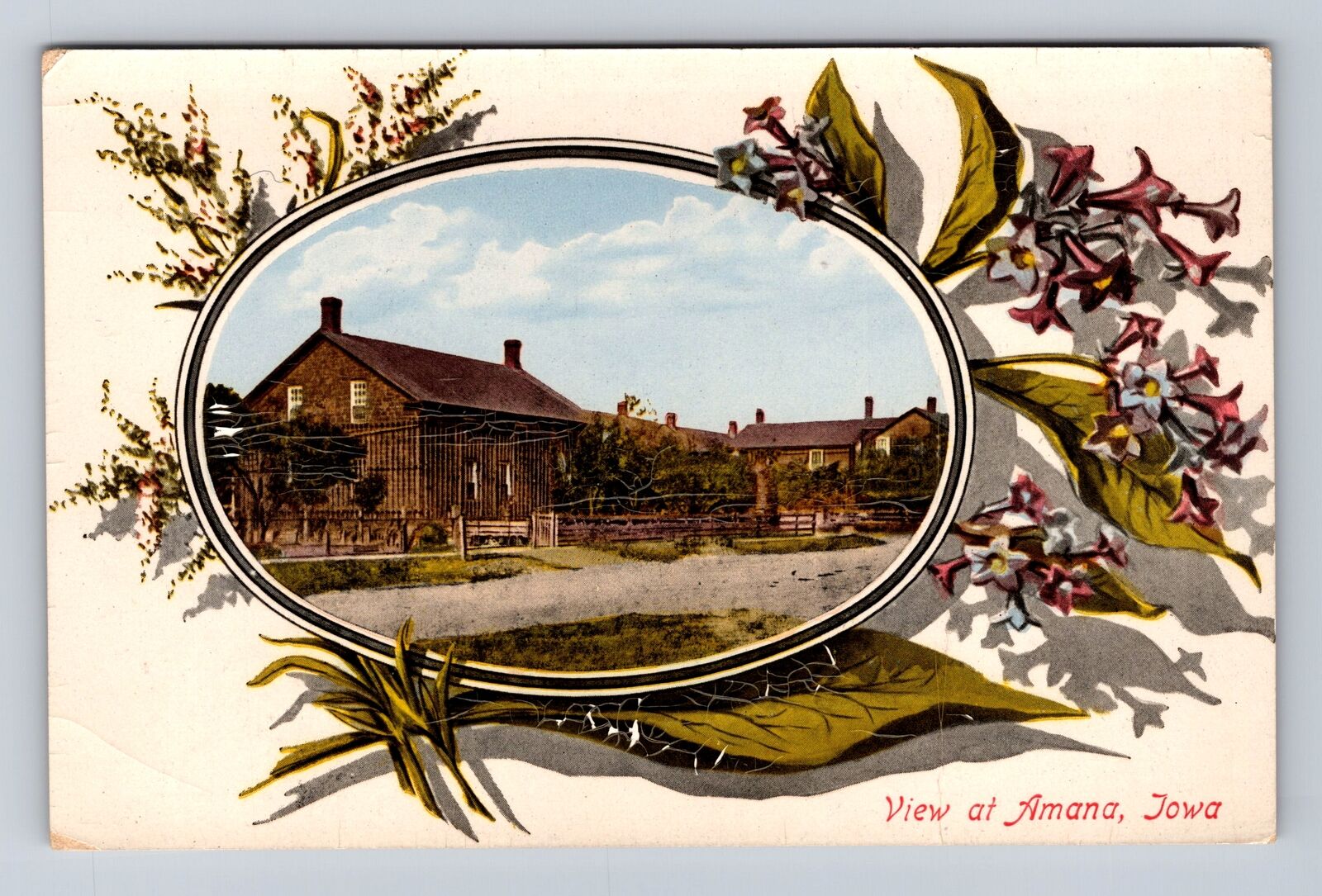 Amana IA-Iowa, Amana Colonies, Antique, Vintage Souvenir Postcard