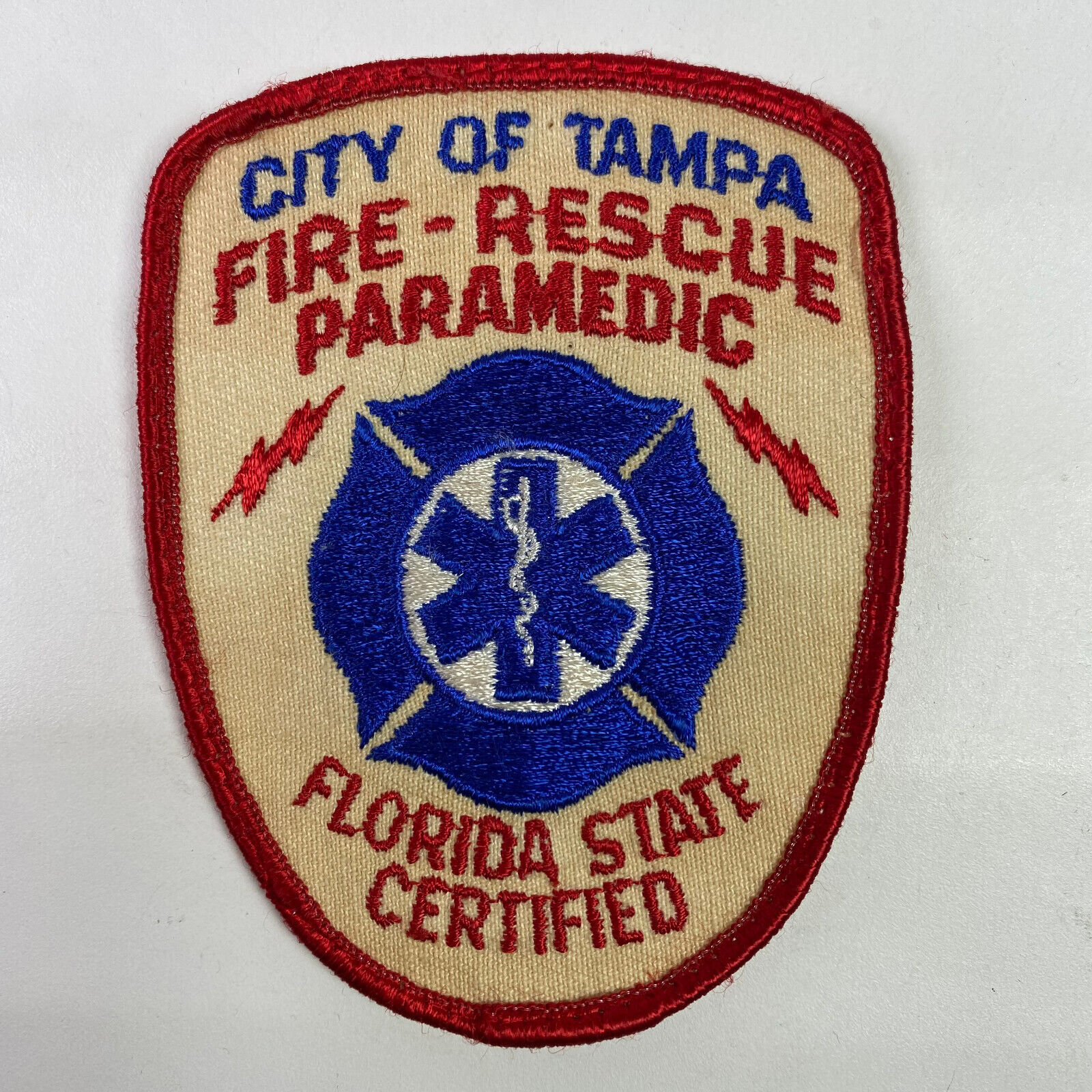 Tampa Fire Rescue Paramedic Florida Certified FL EMS EMT Patch M7