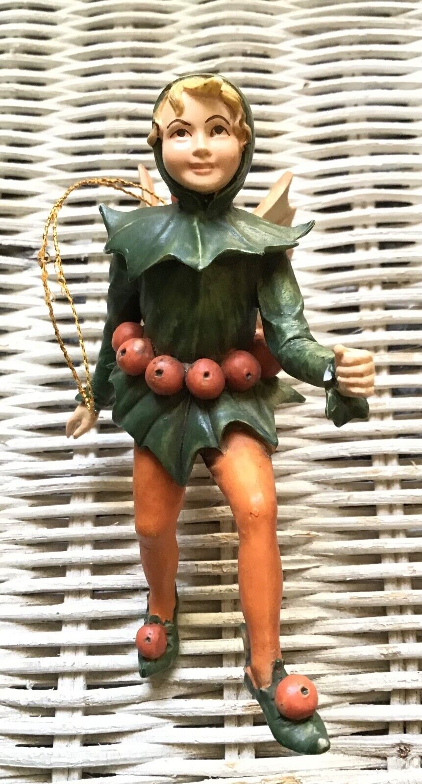 Holly Fairy Figurine Series VI Cicely Mary Barker Rare Find Vintage #86935 Ornam