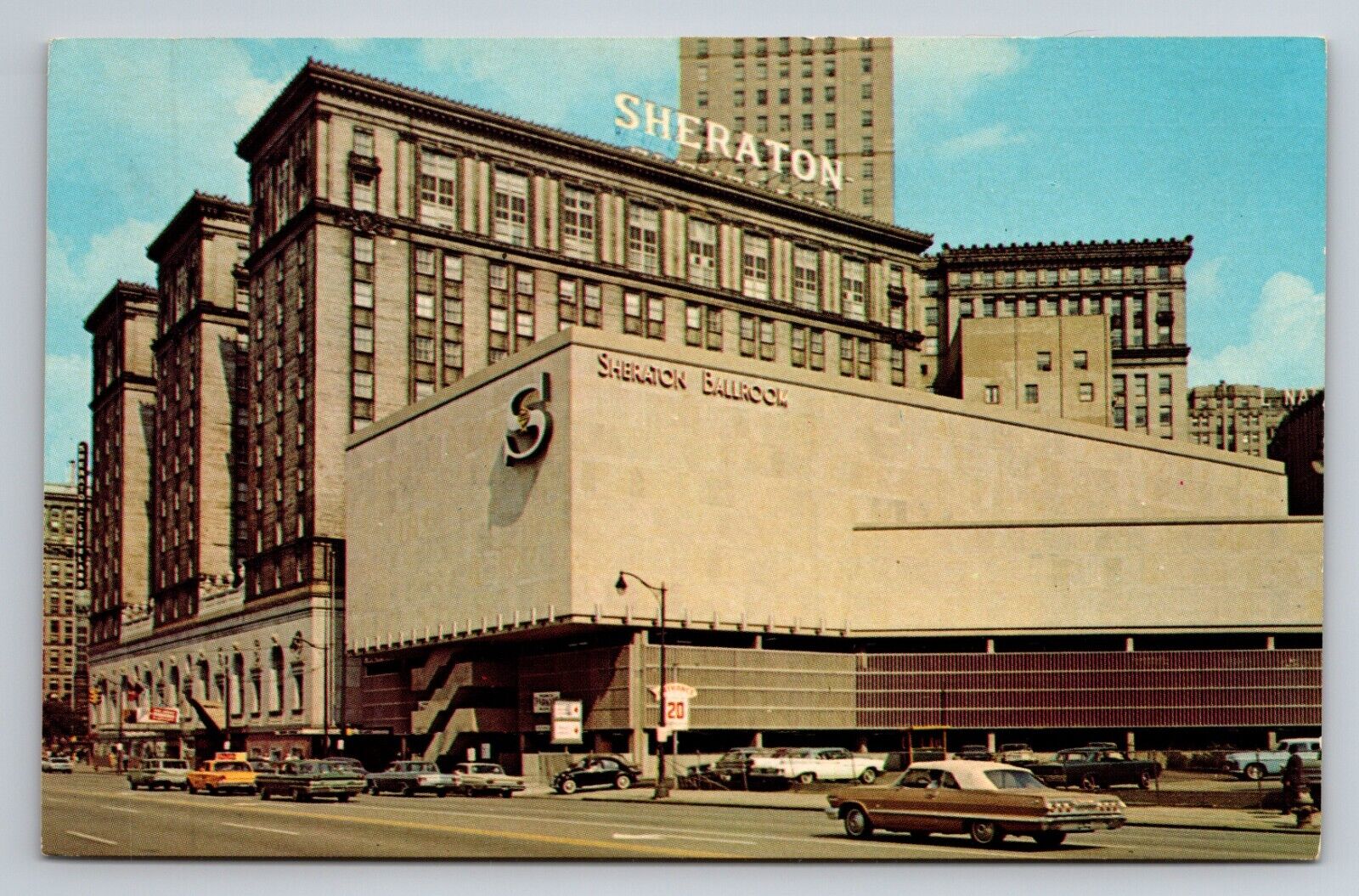 Sheraton Cleveland Ohio Hotel Vintage Unposted Postcard