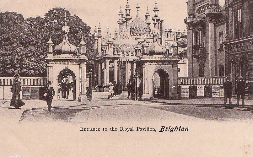 Postcard Entrance Royal Pavilion Brighton UK