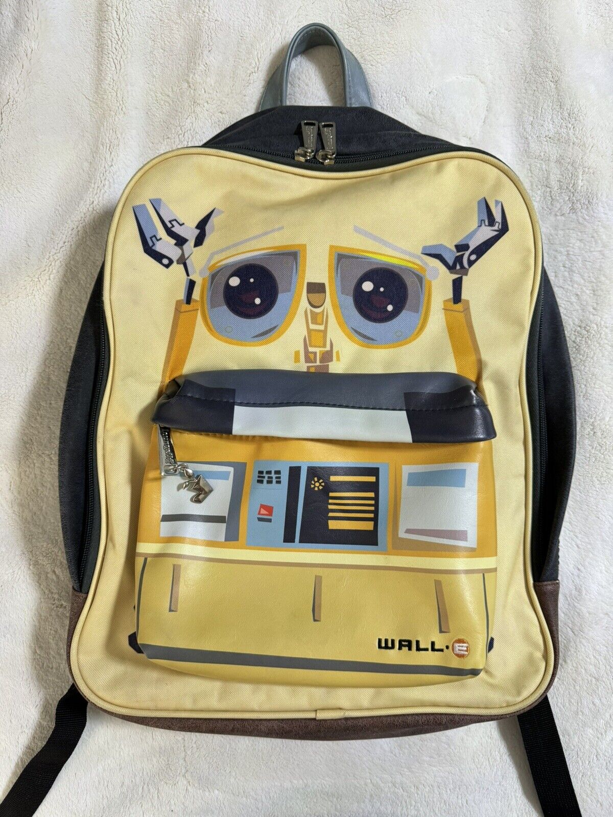 Loungefly Disney Pixar Yellow Wall-E Backpack School Laptop Bag Used DETAILS