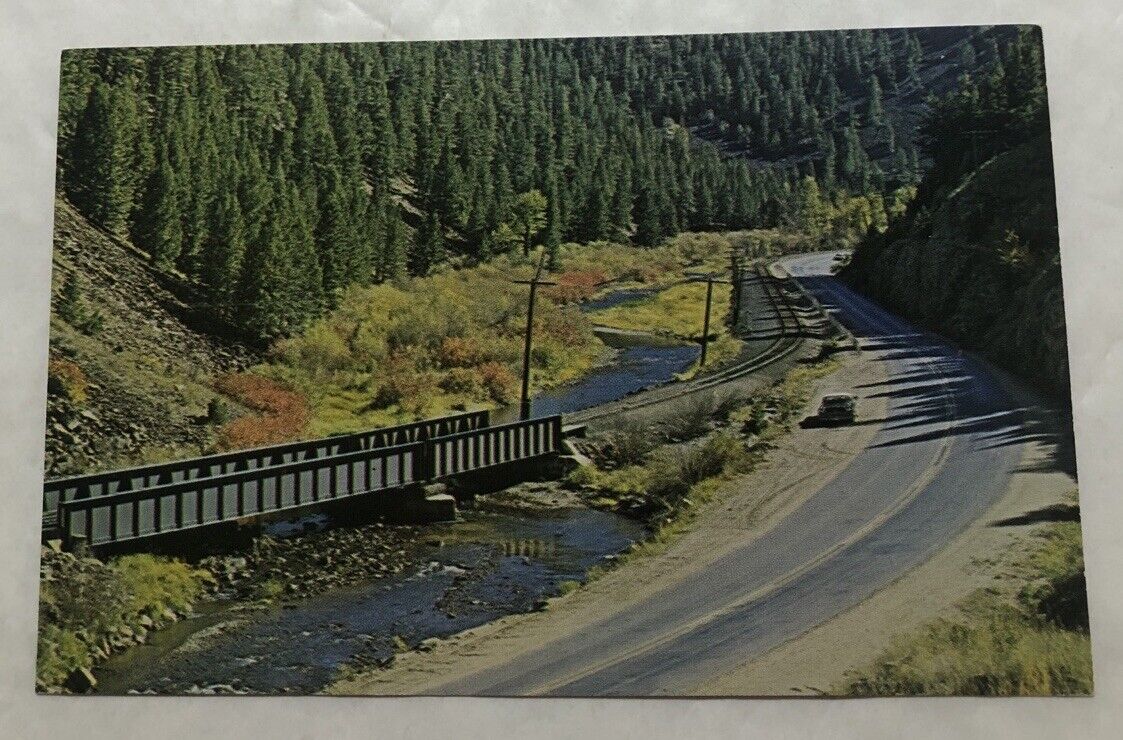 Boulder Canyon, Montana, Between Butte & Basin. Postcard (M2)