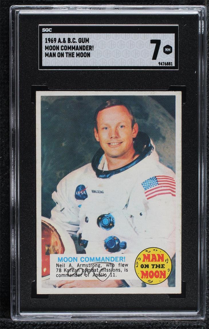 1969 A&BC Man on the Moon Neil Armstrong Moon Commander SGC 7 11bd