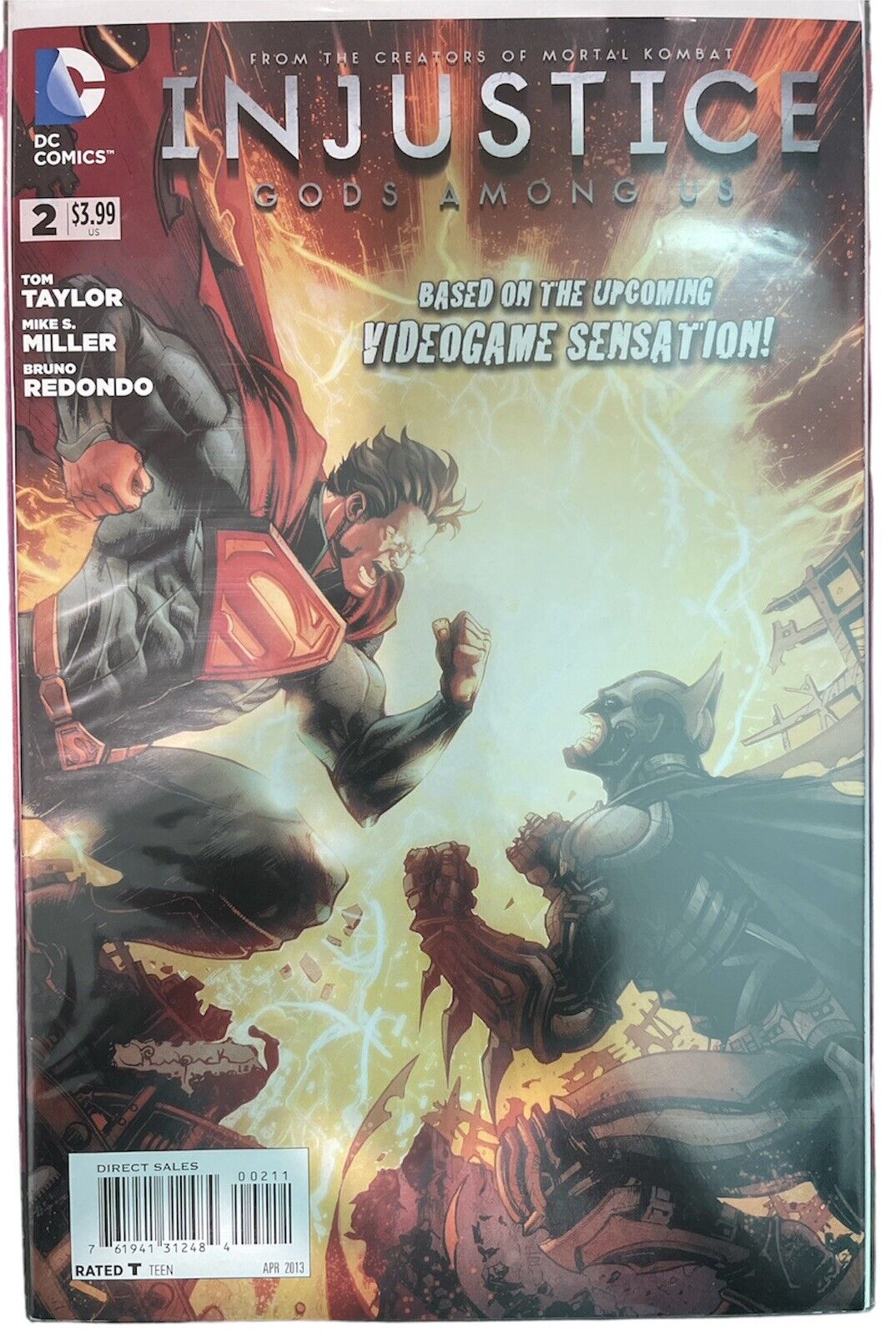 INJUSTICE GODS AMONG US #2 NM 1ST PRINT BATMAN VS SUPERMAN DC COMICS 2013