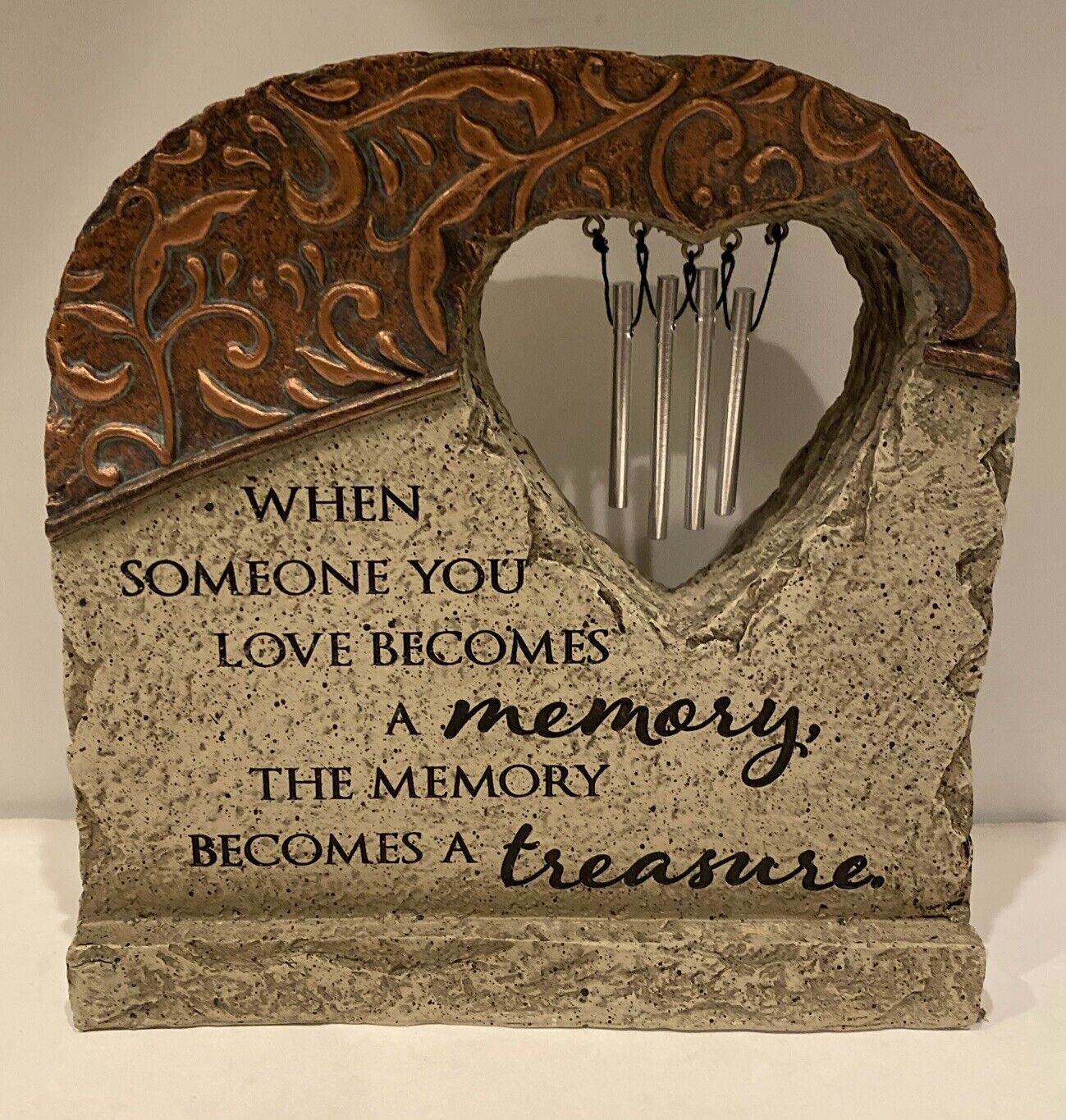 Arnolds Florist Bronze Chime When Someone You Love Becomes A Memory Figurine